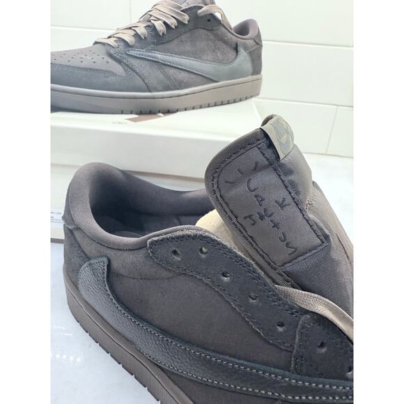 Size 12 Jordan 1 Retro Low - Velvet Brown Travis Scott - New - Picture 5 of 12